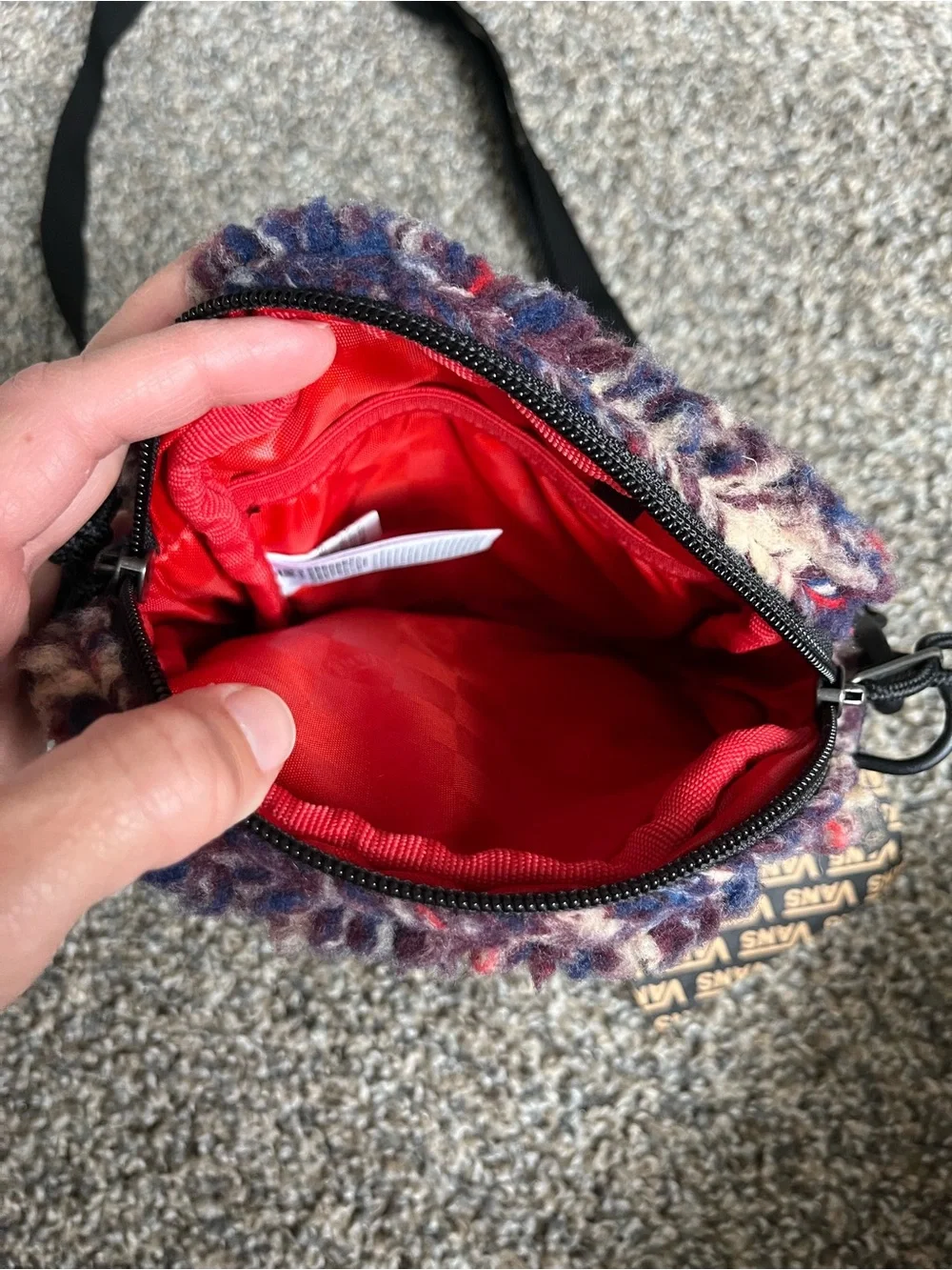 Vans Multicolor Fuzzy Crossbody Bag